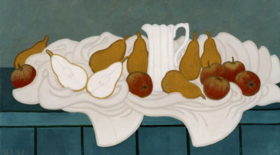 Pears and white jug